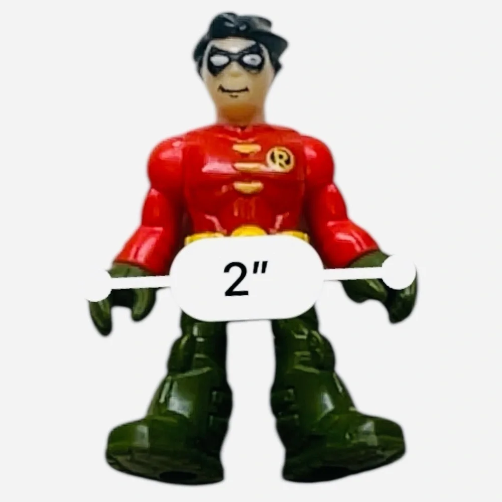 Imaginext DC super friend Red and Green Action Figure 3 in x 2 in